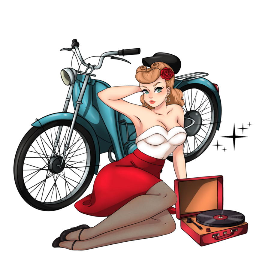 Illustration Mob et Pin-up